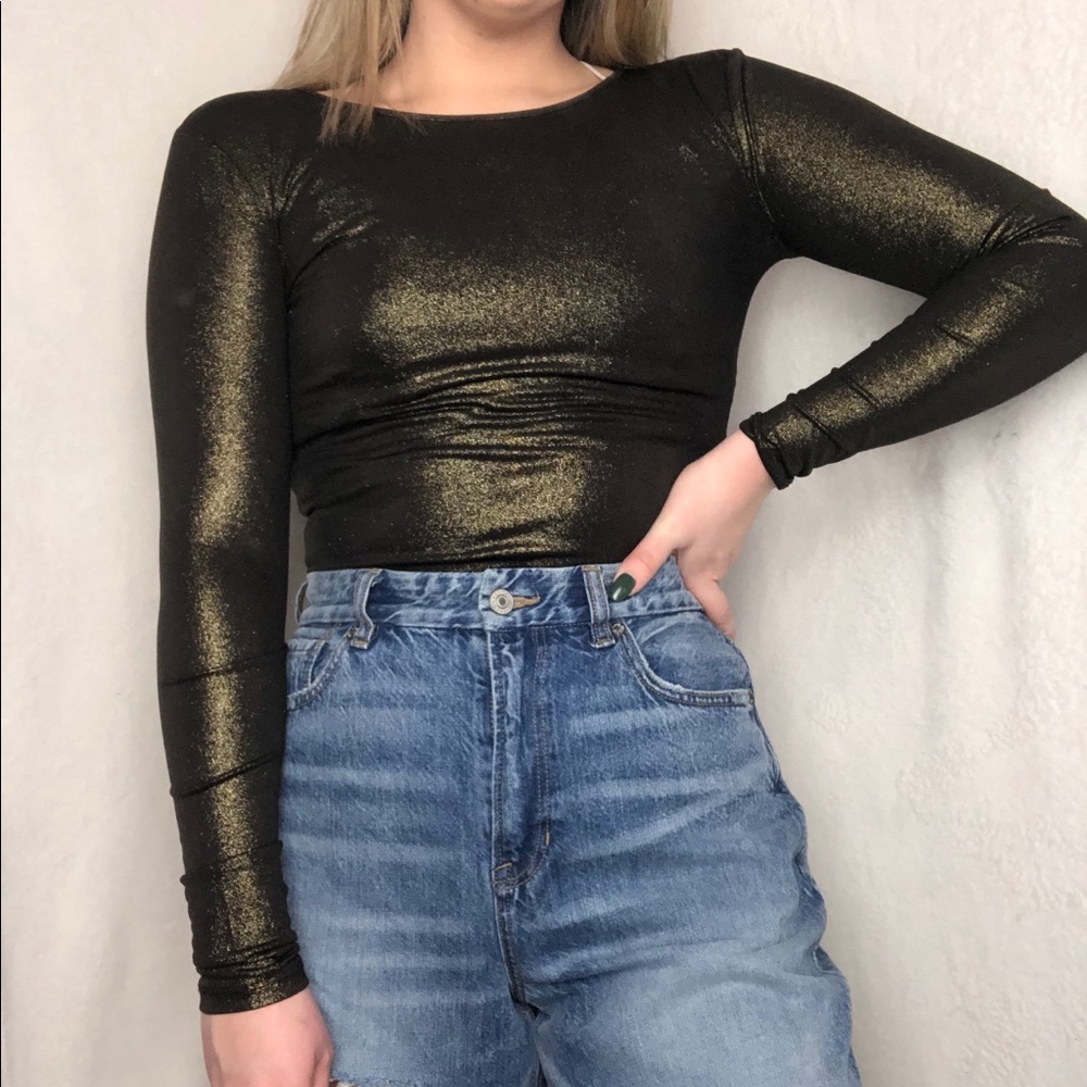 Gold Shimmer Bodysuit